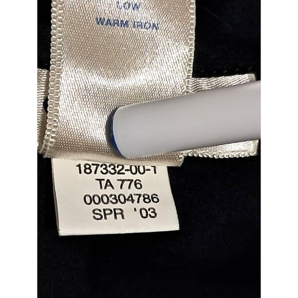 Y2K Old Navy Dress Womens Black Sleeveless Embroidered Eyelet Cotton Midi Size 1 - Picture 4 of 11